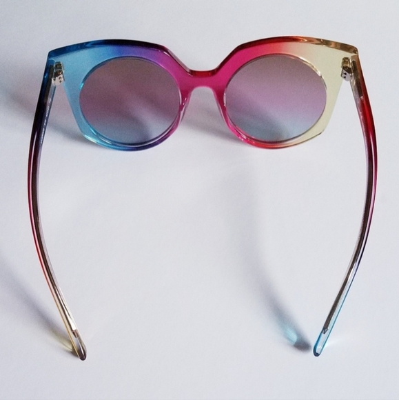 MCM Punk Rainbow Cat-Eye Sunglasses RARE - Picture 11 of 14